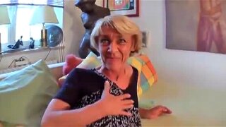 German Blonde Granny Moans Loud When Going Balls Deep