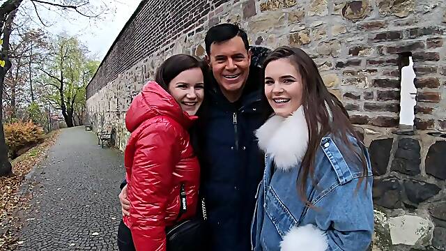 Brunette beauty Taylee Wood gets fucked by four cocks in intense action