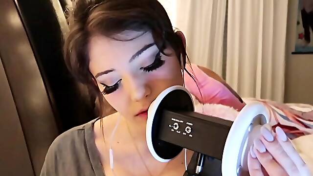 Jinx ASMR Relaxing Heavy Breathing and Ear Rubbing Video