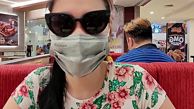 18 Y.o Pinay Porn Newbie In Trinoma Manila Public