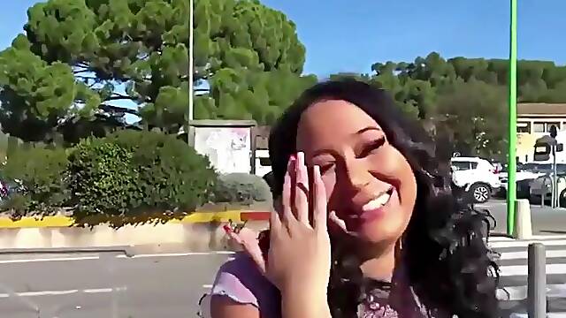 Smoking Hottie Brunette Banged by Huge Cock for Money: Blowjob, Doggy Cowgirl Porn