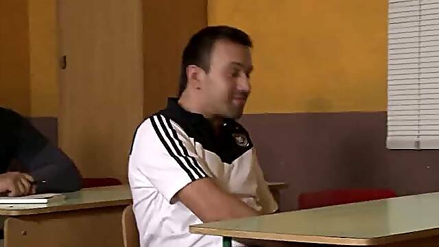 Sexy Students Flirts with Hot Teacher, Blowjobs and Fucks Hard Compilation