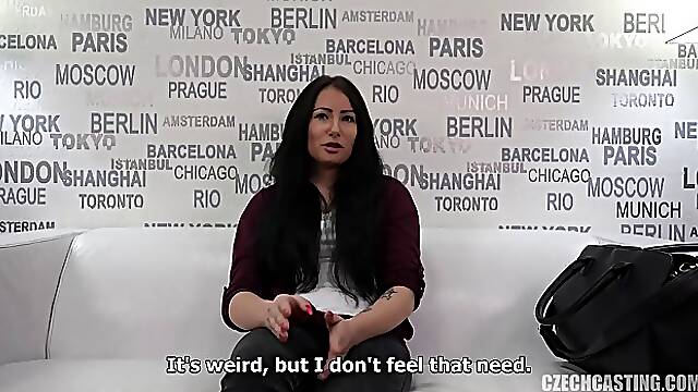 Barbora is getting her daily dose of fuck during a job interview, and loving it