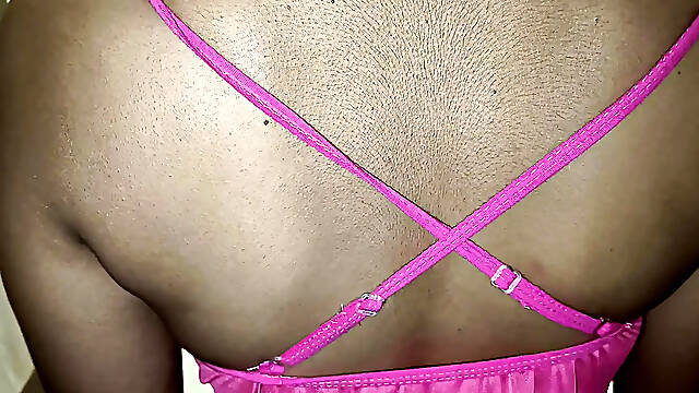 Telugu Anu Aunty in sexy Pink dress