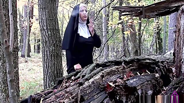 Demon Fucks Smoking Nun - ALHANA WINTER - Twisted Faith Remaster Exclusive