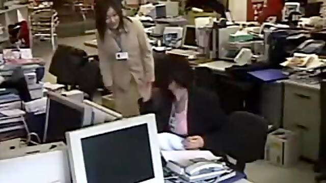 Office Lesbians on hidden japanese show
