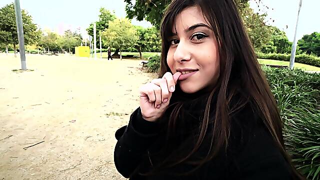 Great outdoor fuck with stunning chick Anya Krey