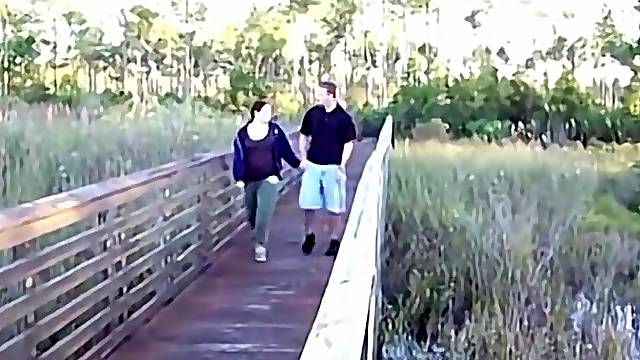 My wife always wanted to get fucked outdoors so we went for a stroll to the lake!