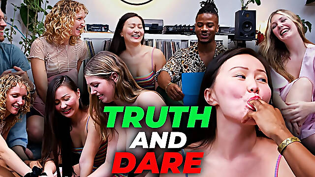 Ersties - Truth & Dare 3 - 3 Horny Babes Invite Guys Over For Cards & Much More (Part 1 of 4)