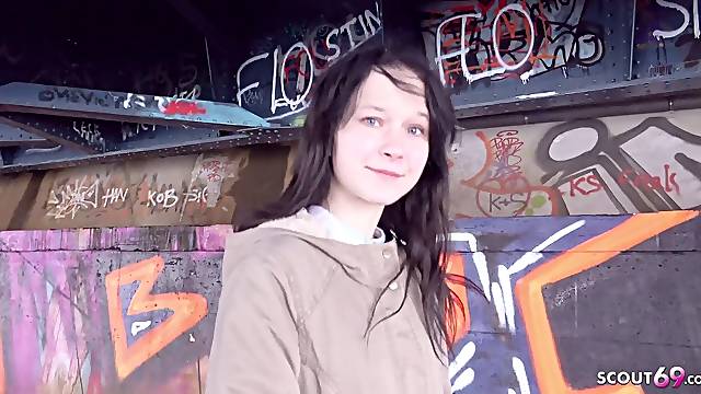 GERMAN SCOUT - flexible SHY GIRL PICKUP AND smash AT REAL STREET casting