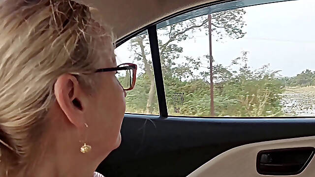 Mature Blonde Wife Enjoys Sex After Walk