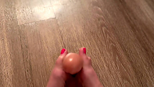 Sexy Footjob with Dildo Fetish Session POV with Artemisia Love