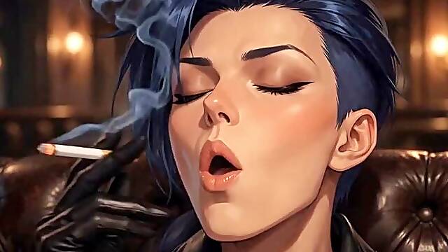 Smoking Stories #1B: Midnight Leather Smoke Confessions (Animated)