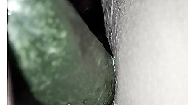 Cucumber Put in the Ass of a Female Friend