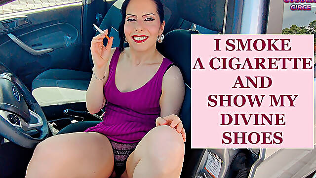 I Smoke a Cigarette and Show My Divine Shoes