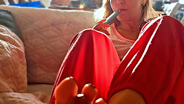 Leisurely Footjobs