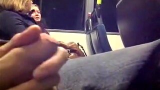 Man exposes himself to 3 females on bus, one gets a great eyeful