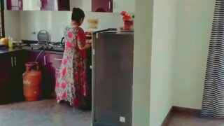 Who are you, get out! Robber roughly fucked a housewife until her husband saw
