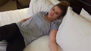 Stepdad Gives Big Titted 20 year old Stepdaughter a Creampie