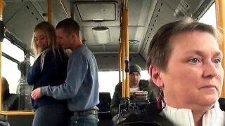 Crazy hot fucking on a bus