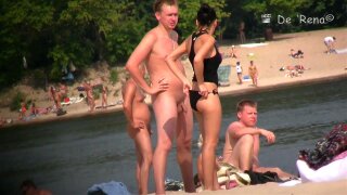 These girls and guys over there are absolutely free to demonstrate their naked bodies, eve the most naughty parts. This best nude beach video will not leave anybody indifferent.