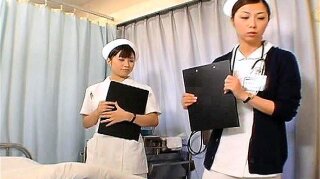 Subtitled CFNM Japanese nurses prep for intercourse