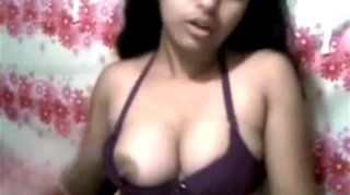 Deshi cute girl infront of webcam