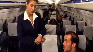 Stewardesses fucked by pilots