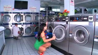 Hot sex at the launderette!