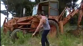 Elena nikulina fucks a tractor driver