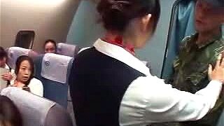 Asian Air Hostess Gets A Hard Fucking On Plane