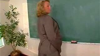 Sexy Blonde Teacher Goes Home With Student