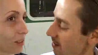 Slut With Small Tits Gets Sex On A Train