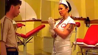 Russian Nurse Massages Prostate Of A Guy