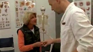 Granny Lets The Naughty Doctor Really Check Her Out