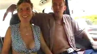 Beautiful Whore Gets A Ride And Double Fucked In A Road