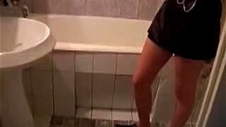 Naughty Redhead Housewife Shows Off In Shower And Fucks Hard