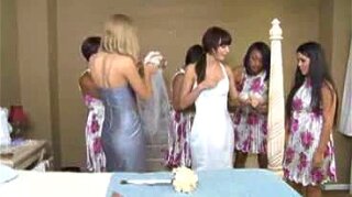 Nervous Bride Persuaded Into Lesbian Action