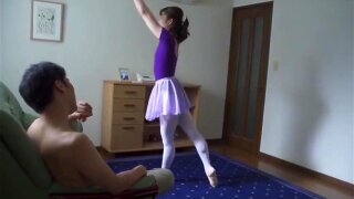 Japanese Ballerina Saeka Hinata Blackmailed Fucked by Dirty Neighbor