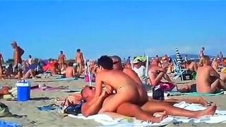 Several scenes with swingers playing in the beach of Cap d'Agde. More amateur beach sex videos