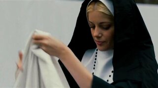 Charlotte Stokely and Lily Adams are nuns ready for a lesbian fuck