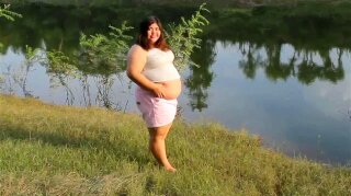 Fat Asian Girl 20 Years old by River