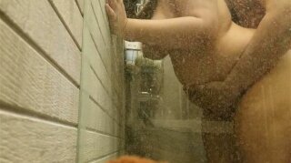 Cheating Wife Bent over in the Shower again