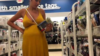 26yr old Pregnant Jasmine Showing Big Boobs