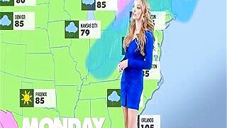 Weather girl Jane fucked by the camera man with a huge cock