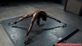 NT tormented ebony submissive screams of pain and pleasure