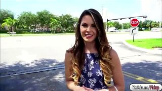 Rayna Rose is pretty and looks like a wholesome woman but the truth is she is a horny chick that loves dicking. A guy offers her cash and have some fun in a public toilet. She accepts the cash, sucks his dick and gets fucked.