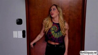 Brandi Love leaves the house with Carter Cruise when she came back she goes to Carters room and caught her masturbating after a few minutes she then joins her and licks her pussy. Soon Carter returns the favor and drive to scissor sex and reach orgasm.