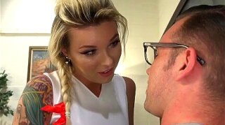 Experience the seductive power of a hot transgender cheerleader as she takes control of a nerdy tutor. This HD video will leave you begging for more.