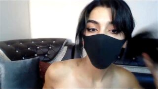 Pretty Muslim camgirl from Kyrgyzsstan shows tits